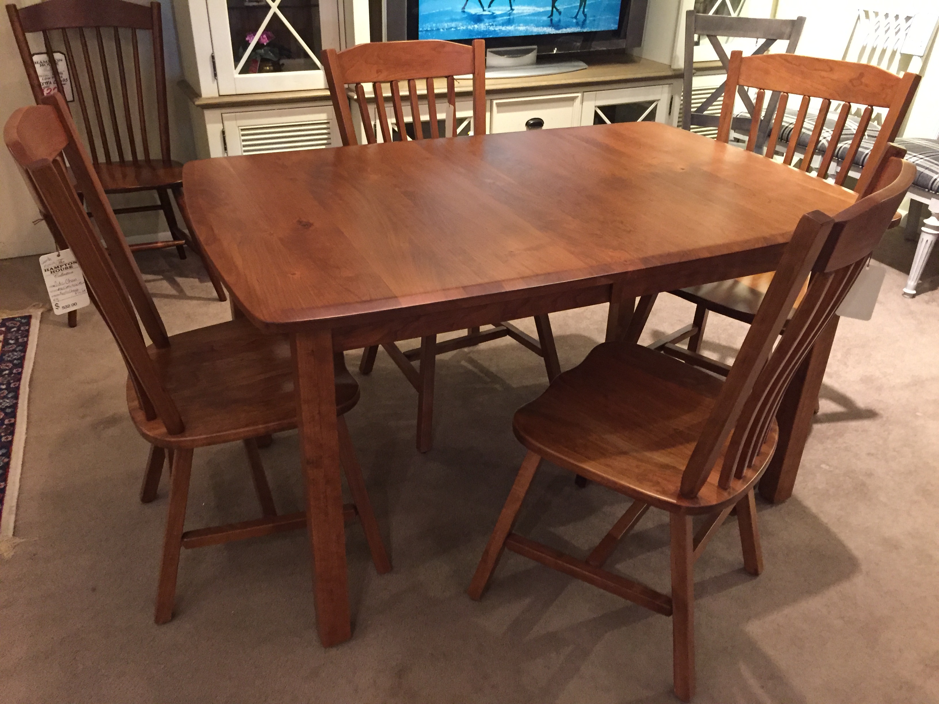 solid oak table and chairs for sale