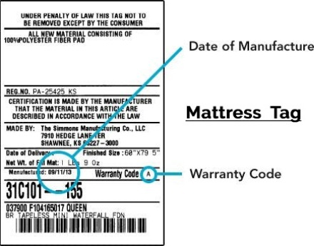 tempurpedic serial number