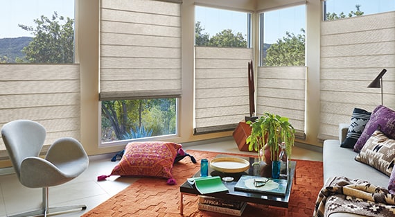 Hunter Douglas Alustra® Woven Textures® Shades Paramus, New Jersey (NJ) woven blinds, bamboo blinds, bamboo shades