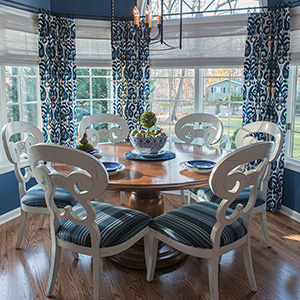 Classic Blue Accents Update a Traditional Kitchen