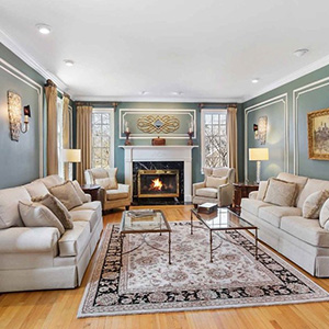 Updated Traditional Living Room